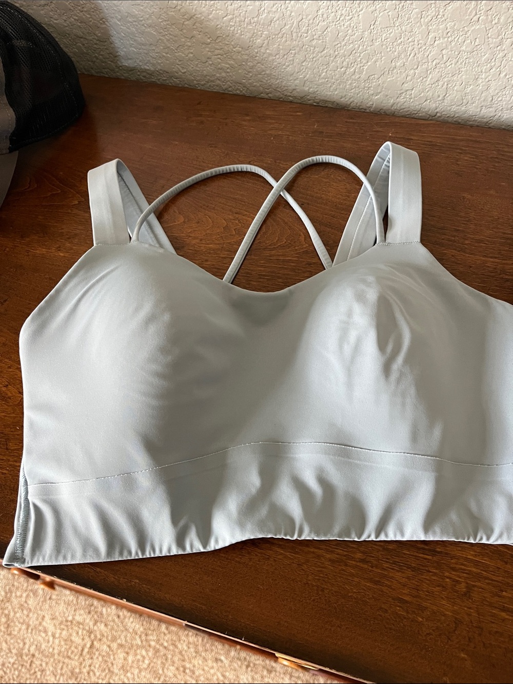 lululemon athletica Like A Cloud long line D/DD Bra - size 6 in Chambray Blue